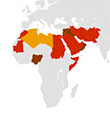 Many Islamic countries outlaw apostasy (abandoning Islam) with the penalty of death